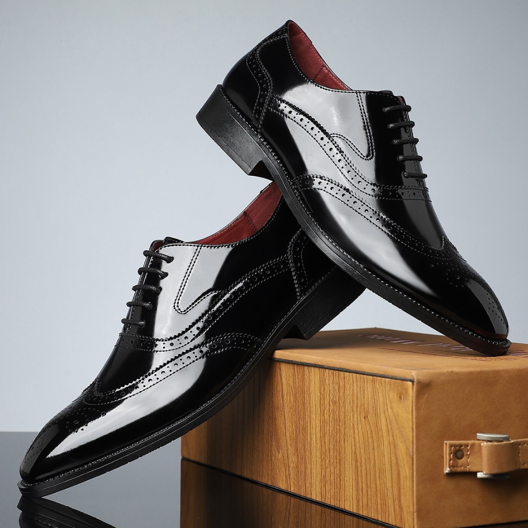 Tijdloze Wingtip Oxford Herenschoenen - Van Dongen Mode