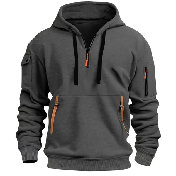 Warme Hoodie met Ritszakken - Van Dongen Mode
