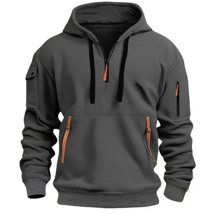 Warme Hoodie met Ritszakken - Van Dongen Mode