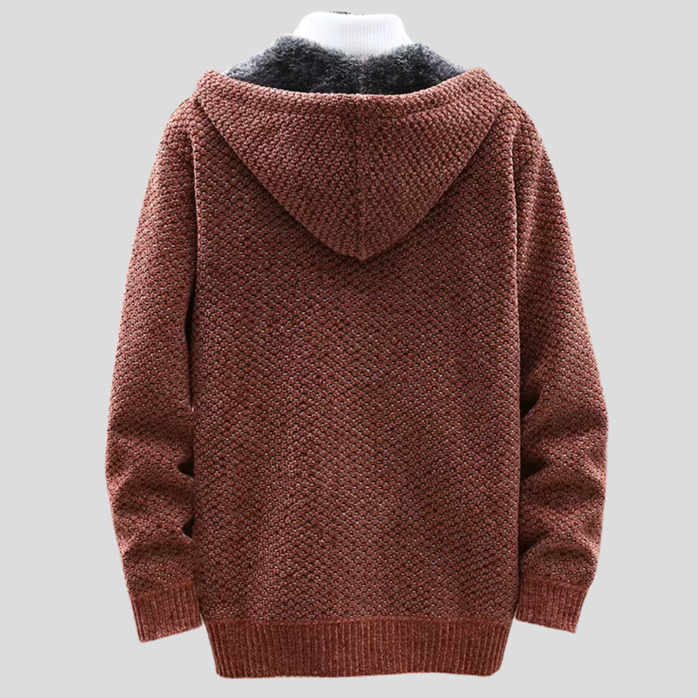Gebreide Hoodie met Teddyvoering - Van Dongen Mode