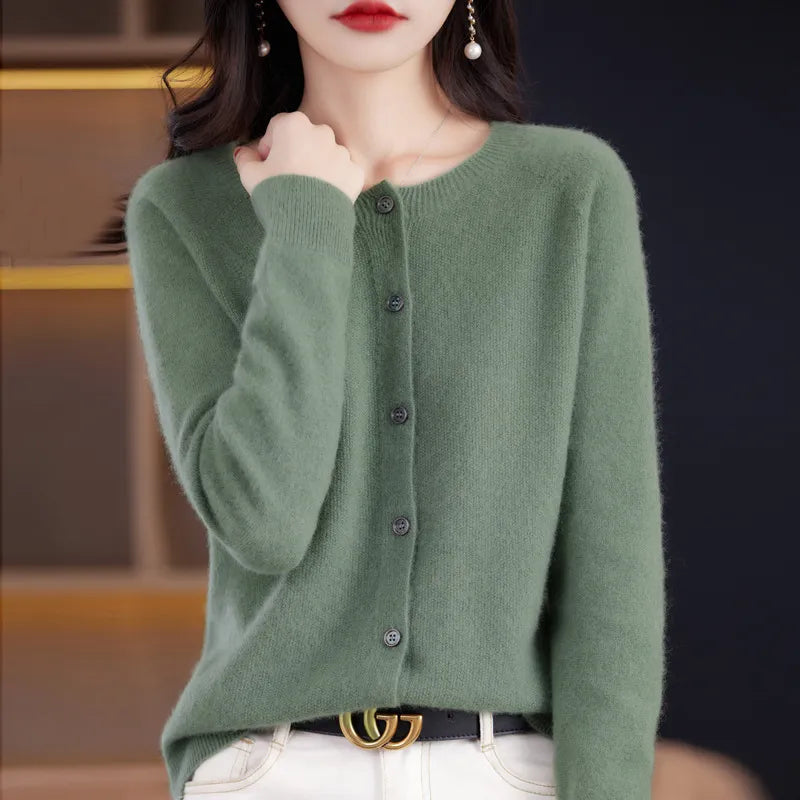 Elegante Knoopjes Cardigan - Van Dongen Mode
