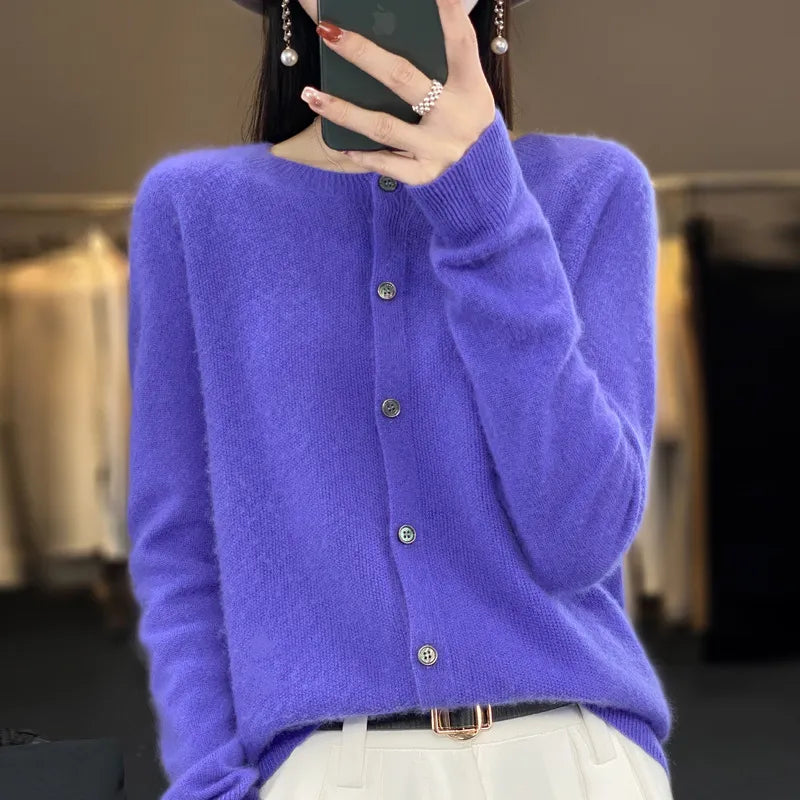 Elegante Knoopjes Cardigan - Van Dongen Mode