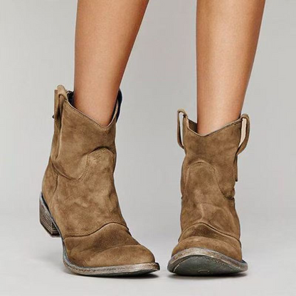 Chic Suède Enkellaarsjes - Van Dongen Mode