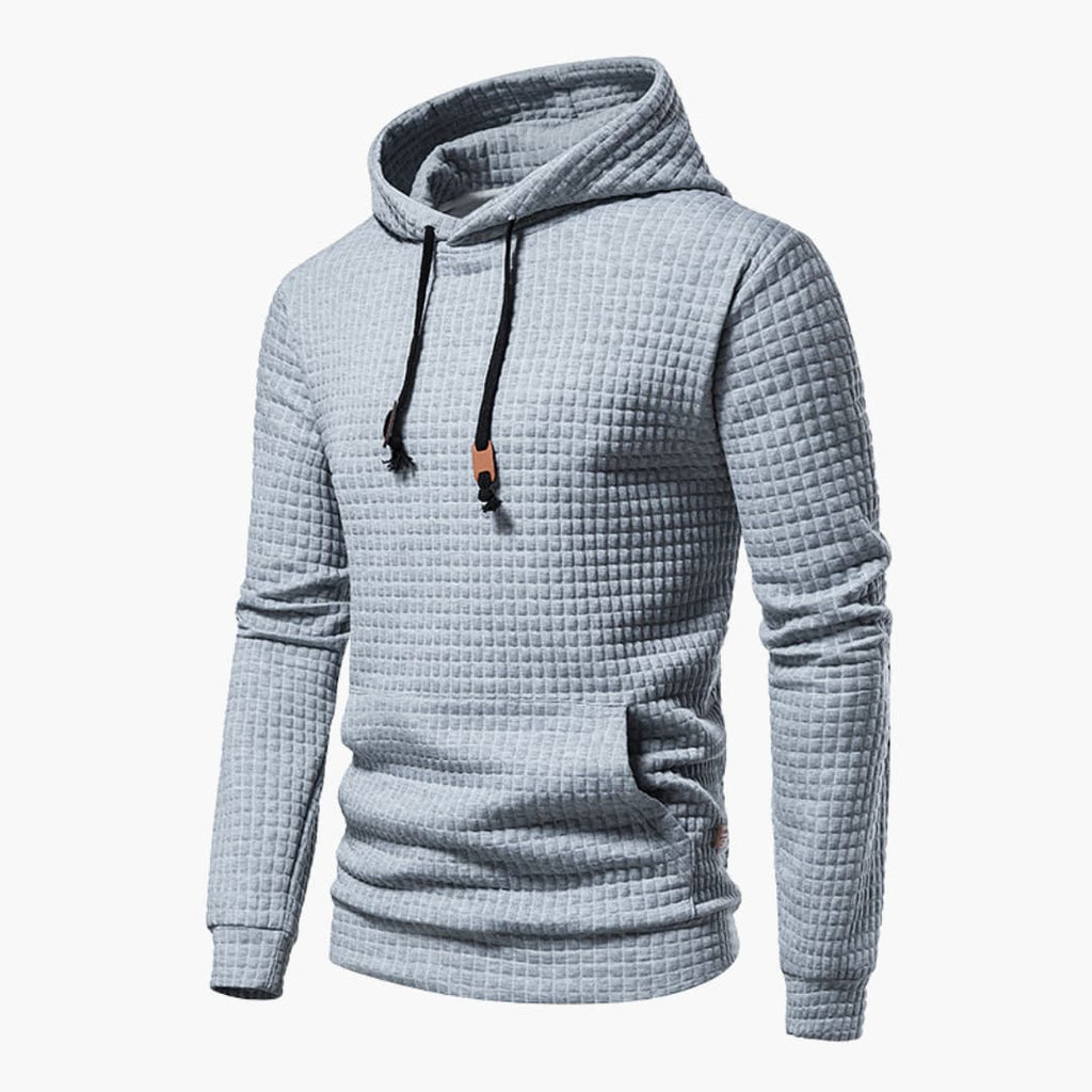 Comfortabele Herenhoodie met Ruitpatroon - Van Dongen Mode