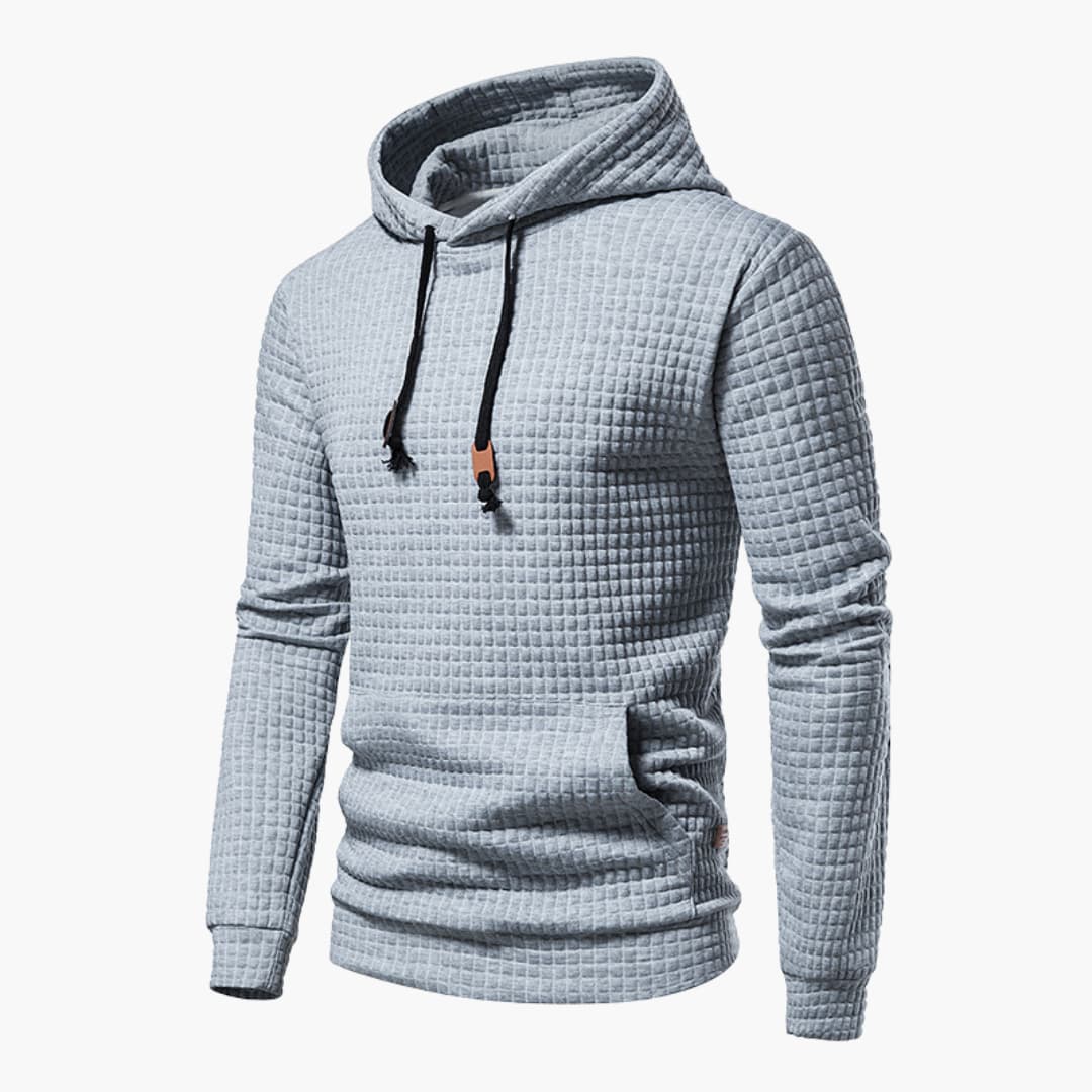 Comfortabele Herenhoodie met Ruitpatroon - Van Dongen Mode