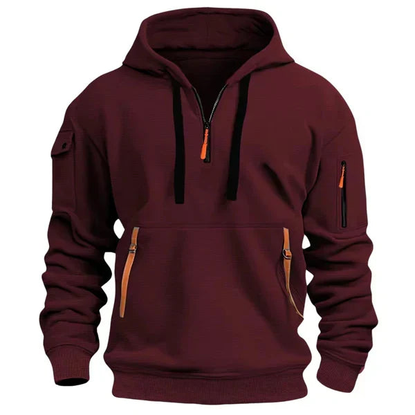 Warme Hoodie met Ritszakken - Van Dongen Mode