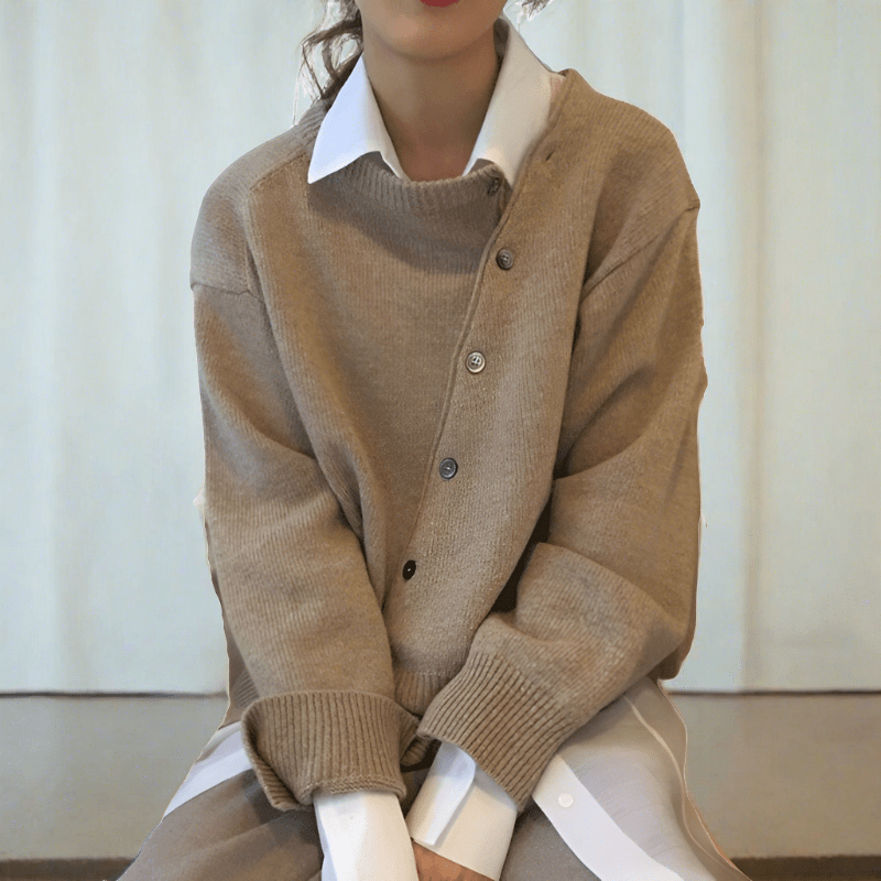 Cardigan Met Knoopjes - Van Dongen Mode