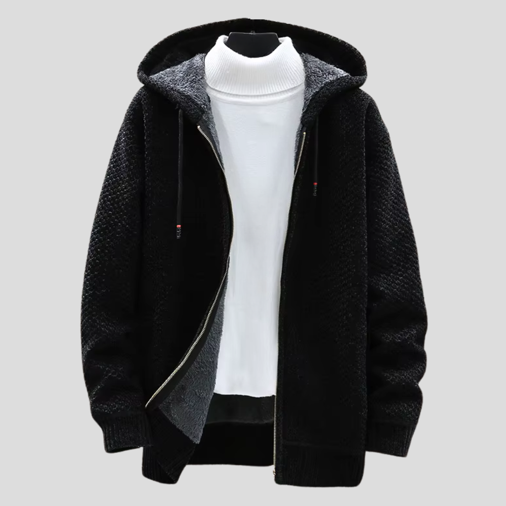 Gebreide Hoodie met Teddyvoering - Van Dongen Mode