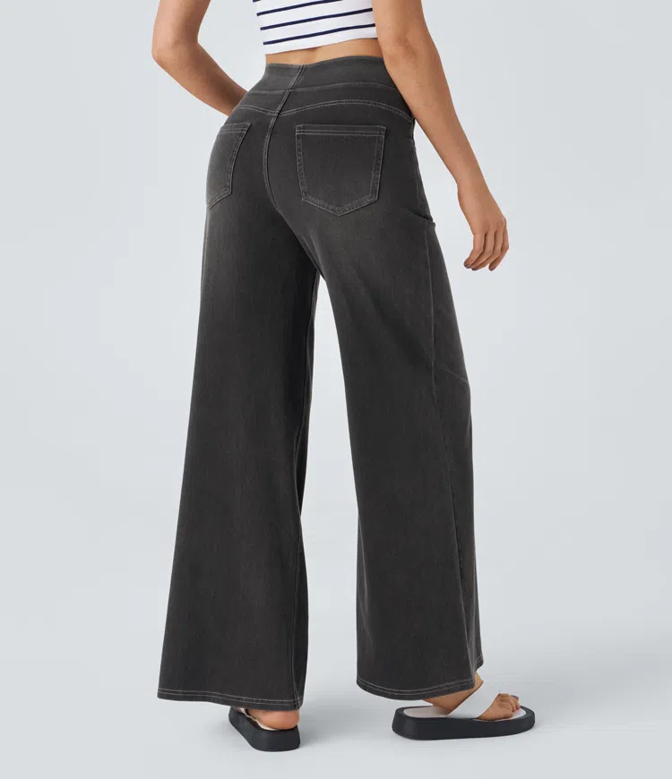 Comfortabele Jeans met Hoge Taille - Van Dongen Mode