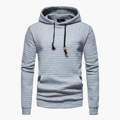 Comfortabele Herenhoodie met Ruitpatroon - Van Dongen Mode