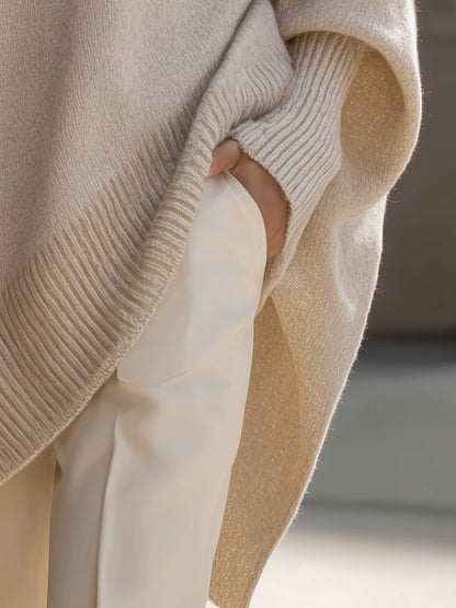 Oversized Lange Modieuze Trui - Van Dongen Mode