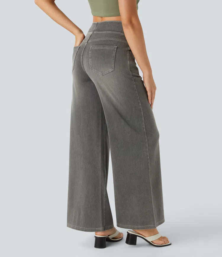 Comfortabele Jeans met Hoge Taille - Van Dongen Mode