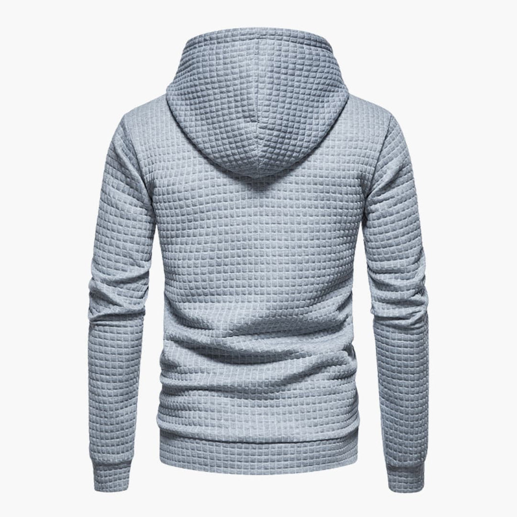 Comfortabele Herenhoodie met Ruitpatroon - Van Dongen Mode