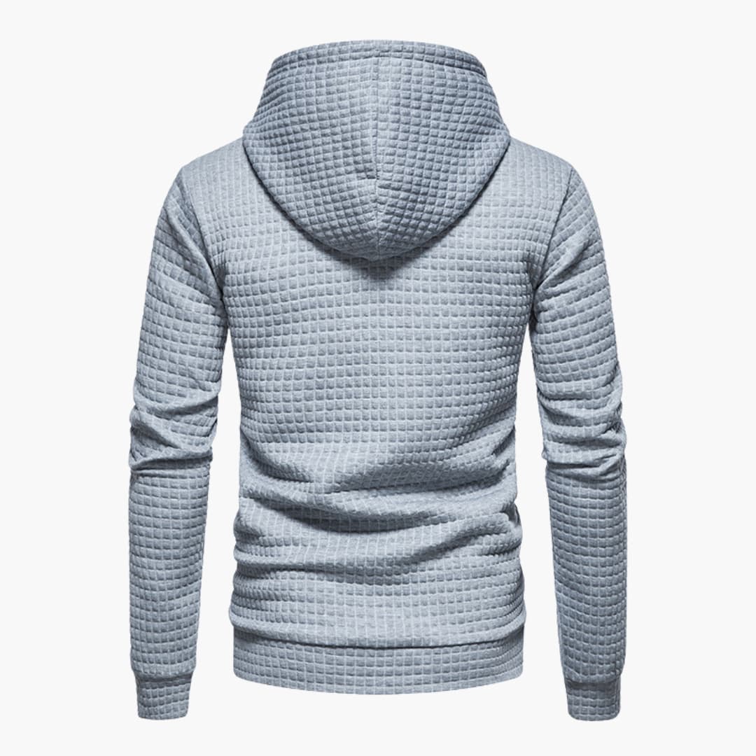 Comfortabele Herenhoodie met Ruitpatroon - Van Dongen Mode
