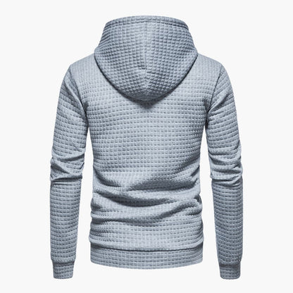 Comfortabele Herenhoodie met Ruitpatroon - Van Dongen Mode