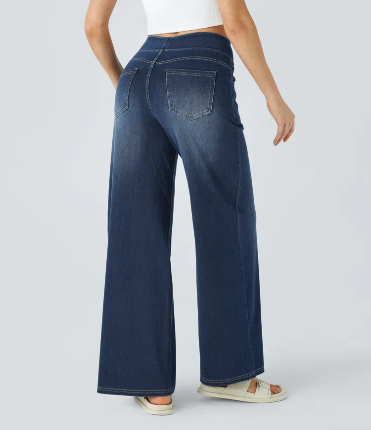 Comfortabele Jeans met Hoge Taille - Van Dongen Mode