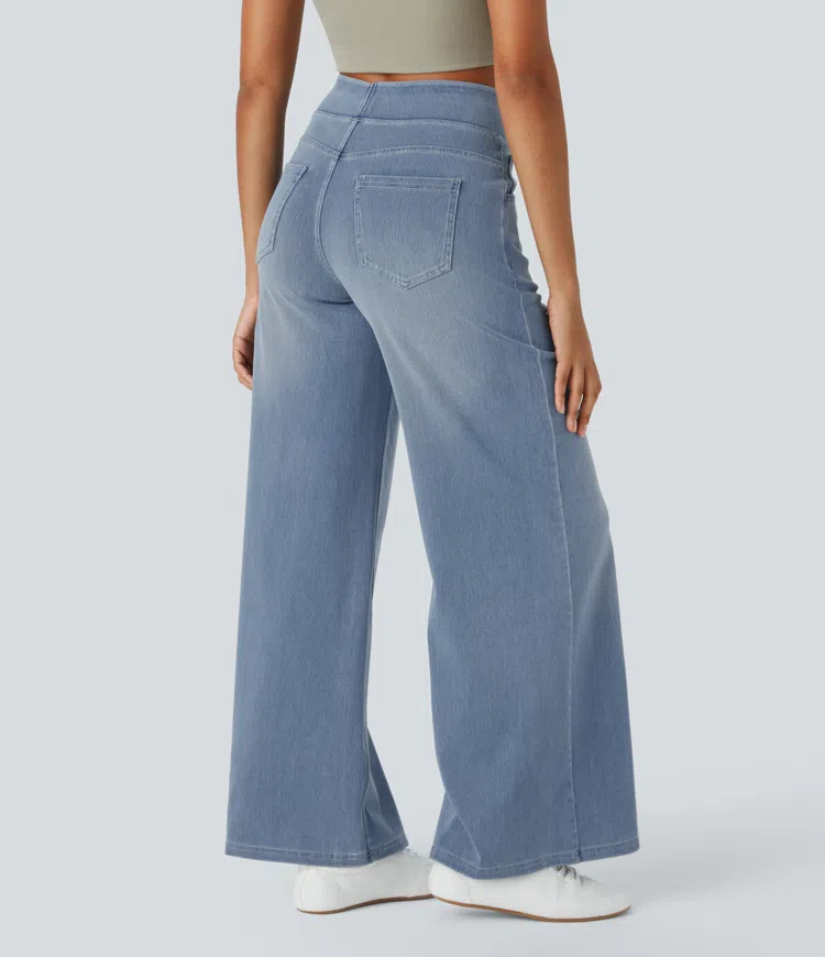 Comfortabele Jeans met Hoge Taille - Van Dongen Mode