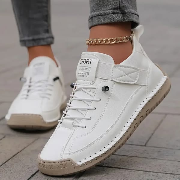 Comfortabele Sneakers met Brede Neus | Licht & Comfortabel - Van Dongen Mode