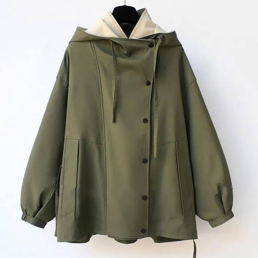 Moderne Tweekleurige Trenchcoat - Van Dongen Mode