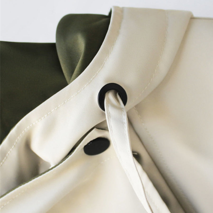 Moderne Tweekleurige Trenchcoat - Van Dongen Mode