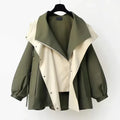 Moderne Tweekleurige Trenchcoat - Van Dongen Mode