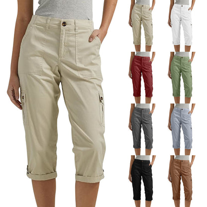 Capri Broek met Meerdere Zakken - Van Dongen Mode