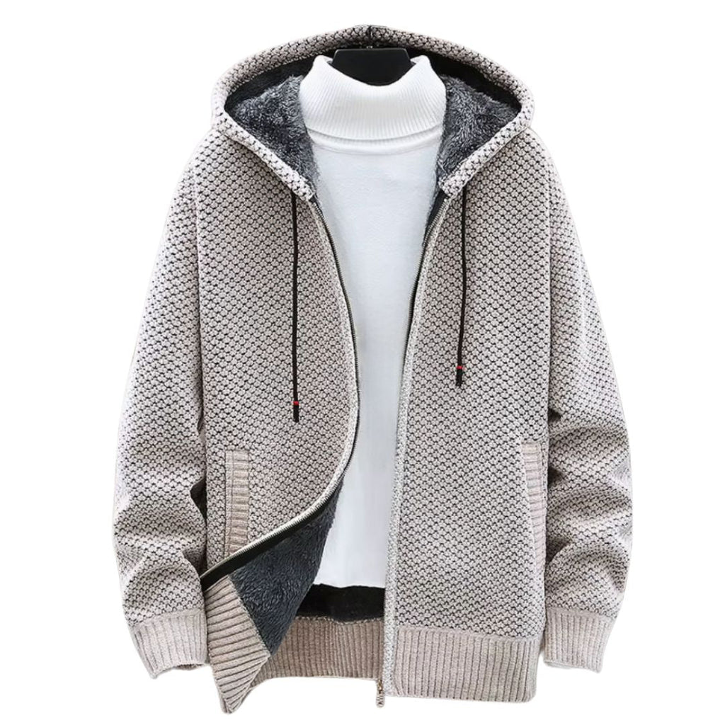 Gebreide Hoodie met Teddyvoering - Van Dongen Mode