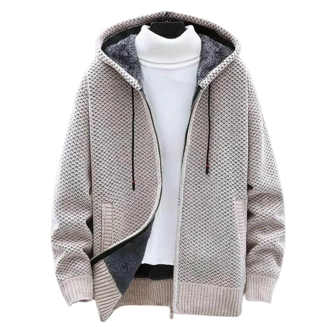 Gebreide Hoodie met Teddyvoering - Van Dongen Mode