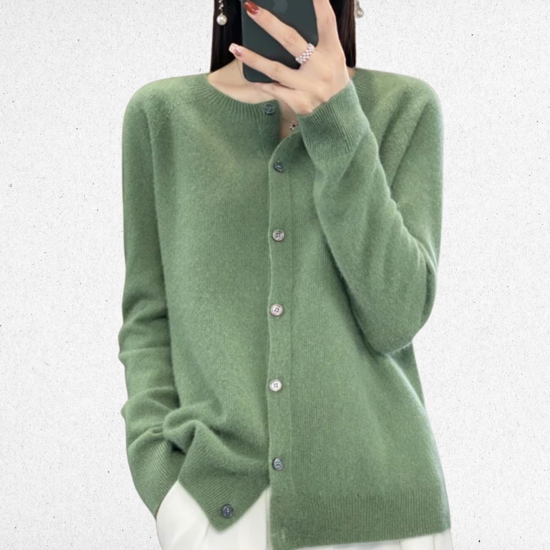 Elegante Knoopjes Cardigan - Van Dongen Mode