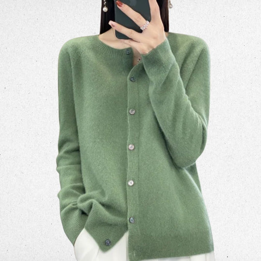 Elegante Knoopjes Cardigan - Van Dongen Mode