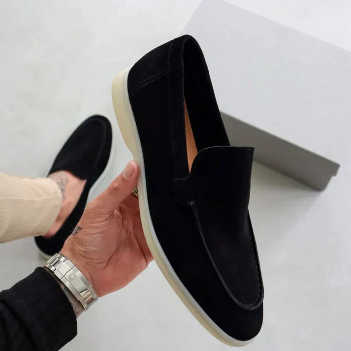 Elegante Suède Herenloafers - Van Dongen Mode