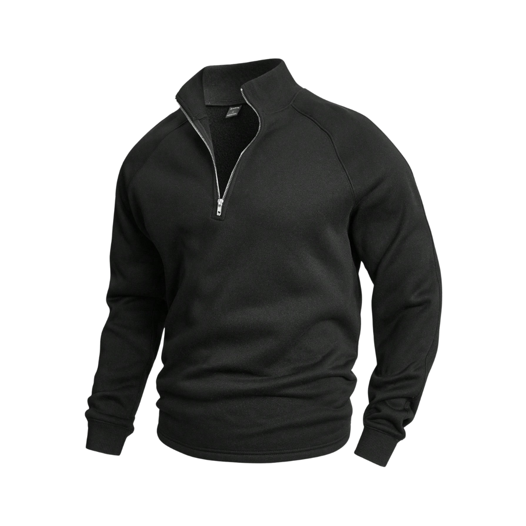 Comfortabele Herentrui met Halve Rits - Van Dongen Mode