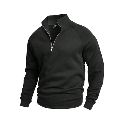 Comfortabele Herentrui met Halve Rits - Van Dongen Mode