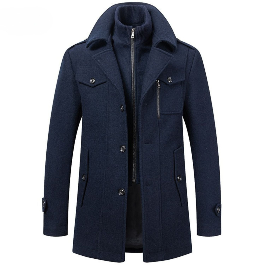 Klassieke Wollen Heren Winterjas - Van Dongen Mode