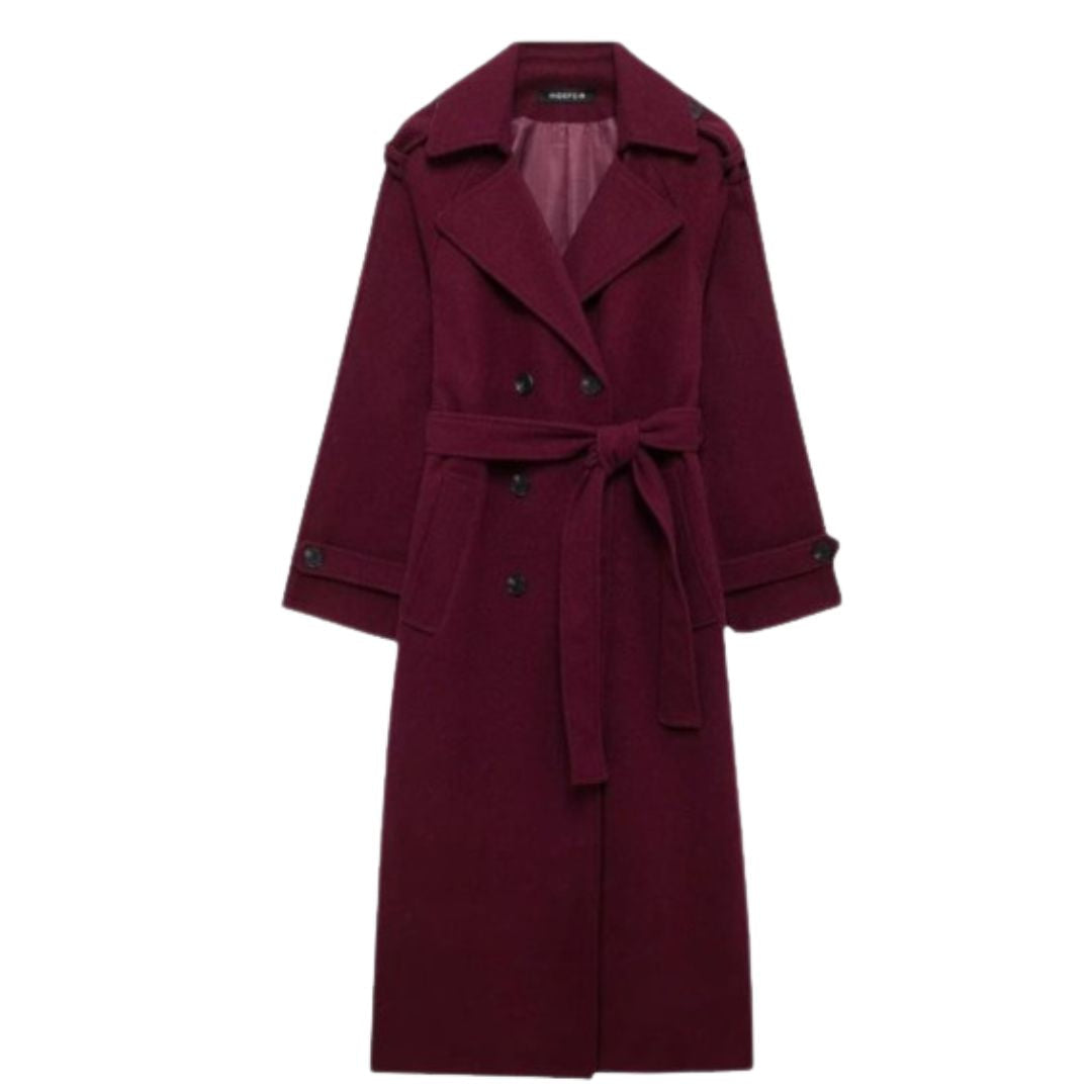 Chique Bordeaux Jas - Van Dongen Mode