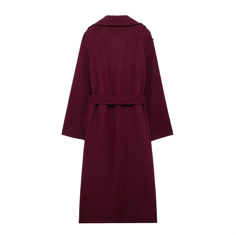 Chique Bordeaux Jas - Van Dongen Mode