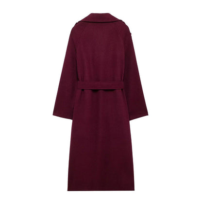 Chique Bordeaux Jas - Van Dongen Mode
