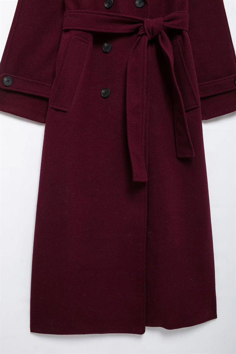 Chique Bordeaux Jas - Van Dongen Mode
