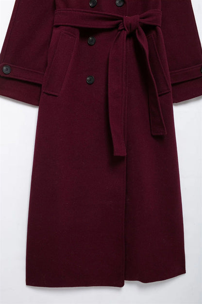 Chique Bordeaux Jas - Van Dongen Mode