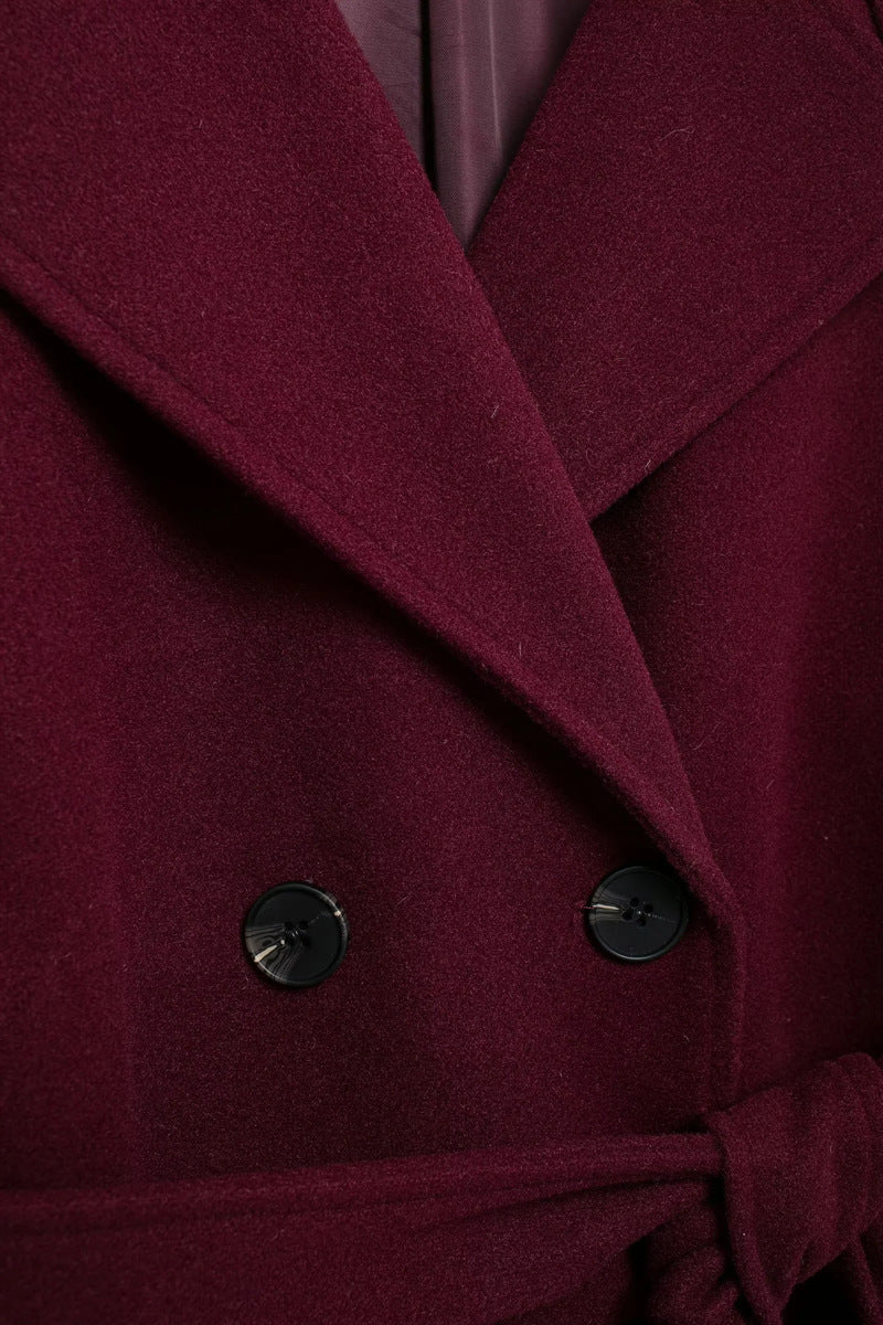 Chique Bordeaux Jas - Van Dongen Mode