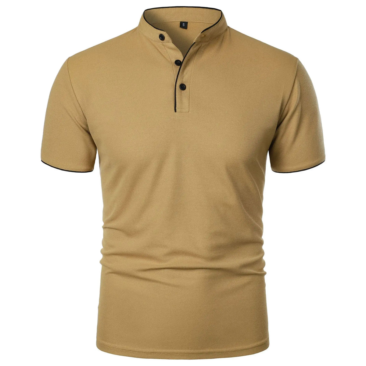 Stretch Fit Herenpolo met Moderne Kraag - Van Dongen Mode