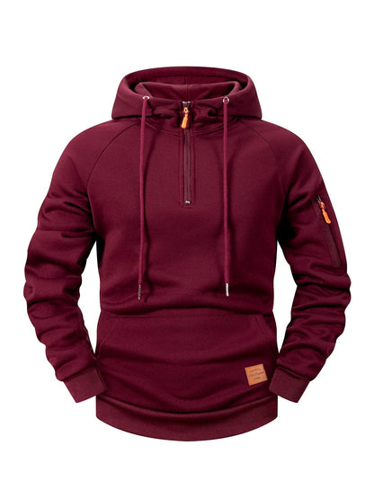 Sportieve Herenhoodie met Verstelbare Capuchon - Van Dongen Mode