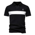 Katoenen Polo met Contrastbaan - Van Dongen Mode