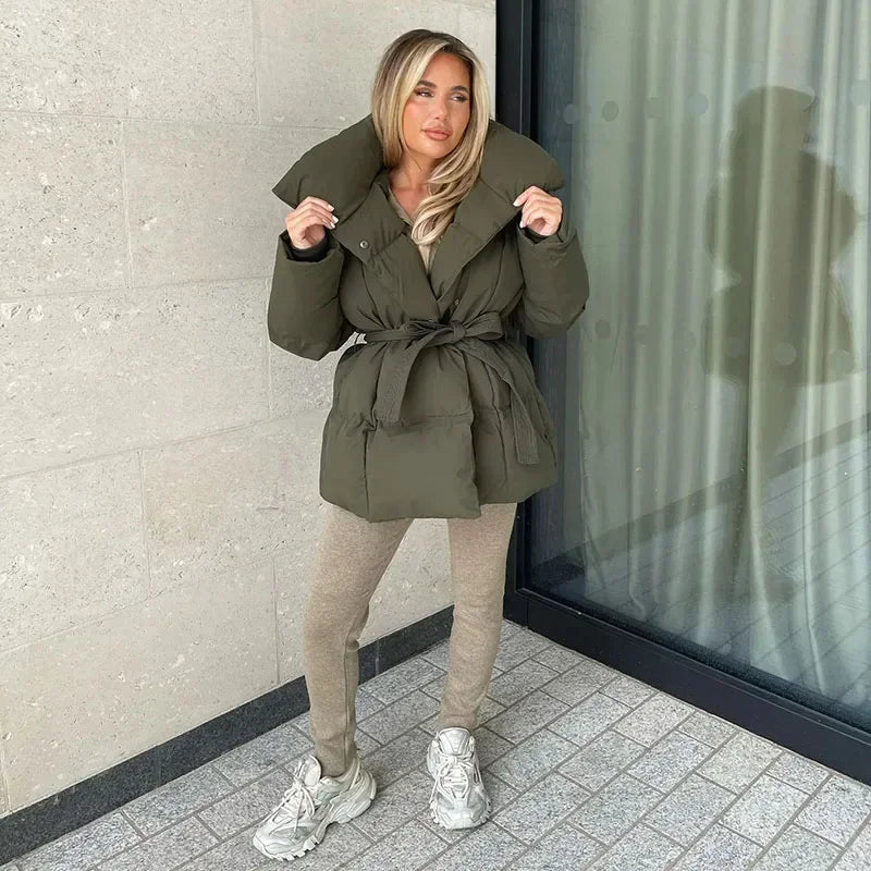 Elegante Gewatteerde Winterjas - Van Dongen Mode
