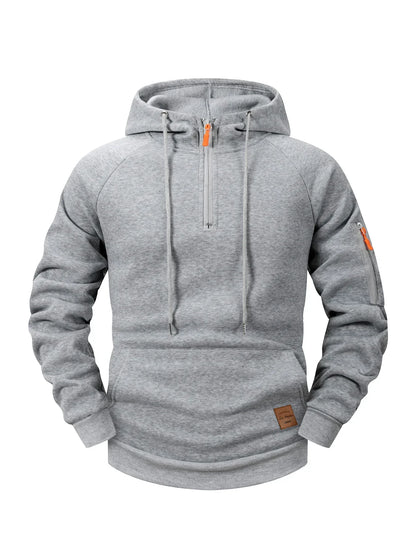 Sportieve Herenhoodie met Verstelbare Capuchon - Van Dongen Mode