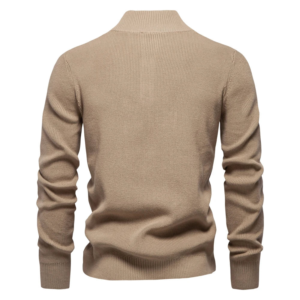 Katoenen Herentrui met Knoopdetails - Van Dongen Mode