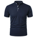 Stretch Fit Herenpolo met Moderne Kraag - Van Dongen Mode