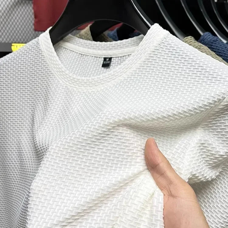Ademend Heren T-shirt met Bamboe - Van Dongen Mode