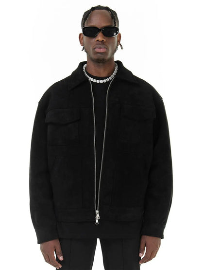 Oversized Suède Herenjack - Van Dongen Mode