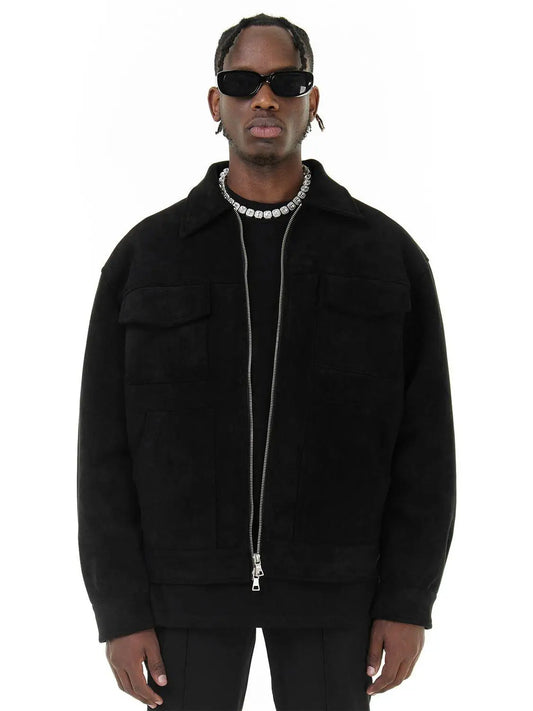 Oversized Suède Herenjack - Van Dongen Mode